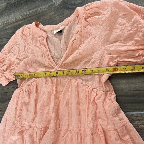 Universal Thread Peach Tiered Dress Size Small - Picture 4 of 5